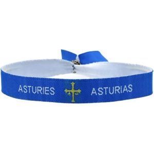 Kal-- Bracelet Des Asturies, Drapeau Asturien En Tissu Bleu Avec Bouclier - Neuf