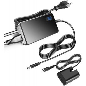ACK-E6 Adaptateur Secteur DR-E6 Coupleur CC LP-E6 LP-E6N Kit Adaptateur de Batterie factice pour appareils Photo Canon EOS R R5 R6 90D 80D 60D 60Da 6D 7D Mark II,5D Mark III. - Neuf