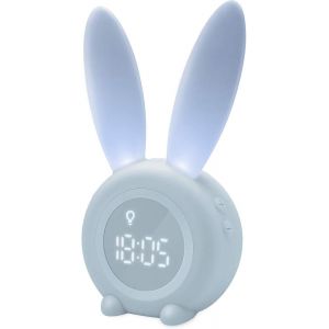 Mignon Lapin Induction Réveil, Intelligent Respiration Automatique Réglage De La Luminosité, Réglage Automatique De L'heure, La Date Et L'affichage De La Température, La Voix Ou Shake Control (B) - Neuf