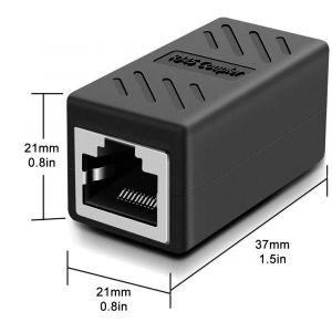 6 Pi&egrave;ces Coupleur RJ45, Coupleur R&eacute;seau, Connecteurs Ethernet, Coupleur en Ligne Blind&eacute; pour Connecteur D'extension de C&acirc;ble Ethernet Cat7/Cat6/Cat5e/Cat5-Femelle &agrave; Femelle - Neuf