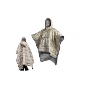 Sac De Couchage Poncho De Camping Kaki Avec Capuche Et Poches - L&eacute;ger Et R&eacute;sistant Aux Intemp&eacute;ries - Neuf