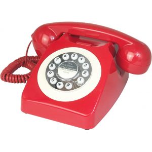 T&eacute;l&eacute;phone Filaire R&eacute;tro - Style Classique Des Ann&eacute;es 80 - Pour Maison/Bureau/H&ocirc;tel - Neuf