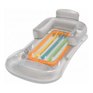 Matelas Gonflable De Luxe Pour Piscine Avec Porte-Gobelet - 161 X 84 Cm - Chaise Longue Flottante Confortable Pour Une D&eacute;tente Ultime - Neuf