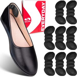 Kalanka-Coussinet Talon Chaussure - 4 Paires - Semelle Chaussure Trop Grande - Protection Talon Chaussure - Semelle Talon - Prot&egrave;ge Talon - Anti Ampoule - Patch R&eacute;paration Chaussure - Adhesive - Neuf