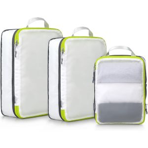 Rangement Organ Urs De Bagage,Organisateur Val En Maille L&eacute;gers Pour Les Sacs &Agrave; Dos,Voyages,Stockage &Agrave; Domicile&iquest;Blanc&iquest;3Pi&egrave;ces&iquest; - Neuf