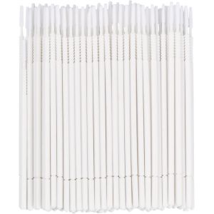 Nsiecd-100 Pi&egrave;ces Coton-Tige Brosse Micro Applicateurs, Extensions De Cils Microbrosses Baguette Micro Pinceaux, Micro Brosses Goupillon &Agrave; Cils Pour Maquillage Des Yeux, Nettoyage Et Extension (Blanc - Neuf