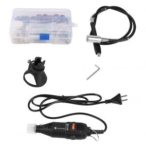 Mini meuleuse electrique rotative avec arbre flexible, 120 pieces, 110/220 V, 130 W, prise UE, accessoires et outils - Neuf