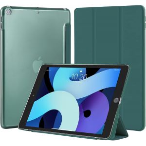Coque Pour Ipad 10,2 Pouces 9ème/8ème/7ème Génération 2021/2020/2019, Housse Étui De Protection Léger Coque Arrière En Pc Rigide Translucide Givré Pour Ipad 9/8/7, Vert Nuit - Neuf