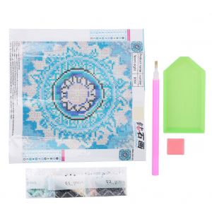 Hjlian Kit De Broderie Diamant A Faire Soi-Meme, Motif Fleur, Point De Croix, Strass, Decoration Murale (Modele 8) - Neuf