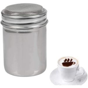 Saupoudreur à Epices/Cacao/Farine/Sucre Boîte à Saupoudrer Pot de Condiment en Acier Inoxydable - Neuf