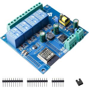 ChenQuanSarl-Esp Module Relais 4 Canaux Avec Esp-32 Wifi Bluetooth, Dc5-30 V/Ac220 V, Carte De Développement Pour Projets Diy Smart Home Et Iot, Programmation Facile Avec Arduino Ide - Neuf