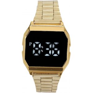 Montre Num&eacute;rique,Montre-Bracelet De Sport &Agrave; Contr&ocirc;le Tactile Led Avec Bracelet En Acier Inoxydable,Fonction De Veilleuse Avec Alarme &Agrave; Boucle D&eacute;ployante,Montre-Bracelet Num&eacute;rique.[J794] - Neuf