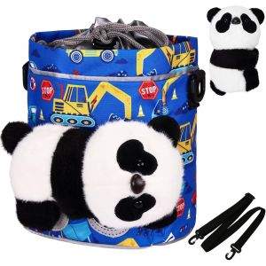 Panier De V&eacute;lo Enfant Avant Avec Peluche,Sac De V&eacute;lo &Eacute;tanche Avec Bretelles,Sac Guidon Pour V&eacute;lo Enfant Tricycle Trottinette.[O369] - Neuf