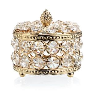 Cristal Miroir Bo&icirc;te Bijoux Bijou Organisateur Bo&icirc;te Home Decor Bague Boucles D'oreilles Collier De Rangement Titulaire - Neuf