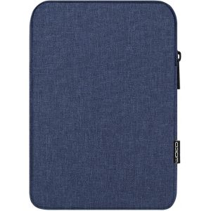 KAL-Housse De Protection Tablette De 12.9"" Compatible Avec Ipad Pro 12.9 3Rd/4Th Generation 2018-2020, Ipad Pro 12.9 2021, Tab S8+ 12.4"", Sacoche Manche À Fermeture Éclair -Noir, Marine Bleu - Neuf