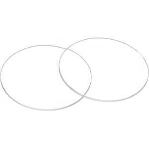 Kal-2pcs Verre De Montre En Cristal 40mm Dia 1.0mm Bord Biseaut&eacute; Plat Rond Verre Ultra-Clair Visage De Montre Crystals Len Miroir De Cadran Pi&egrave;ces De Rechange Pour R&eacute;paration De Montre - Neuf