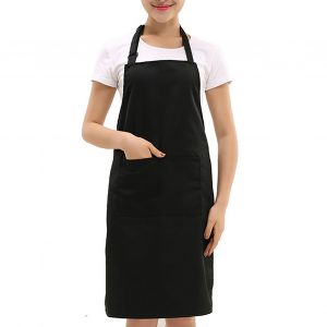 Hjlian Tablier De Travail Unisexe Noir Pour Cafe, Tablier De Travail Pratique Pour Serveur De Restaurant Pour Cuisine De Service - Neuf
