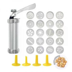 Kit De Presse De Machine À Biscuits En Aluminium Polyvalent Manuel Churros Maker Machine Kit De Presse À Biscuits Pistolet À Biscuits Ensemble D'outils À Biscuits - Neuf