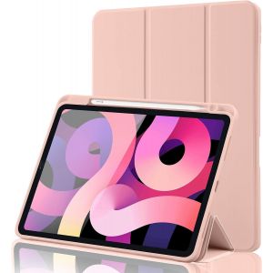 Case Compatible With Ipad Air 4 Ipad Air 2020 With Portestylos Full Body Protection Stand For Stylus Charging 2nd Gen Wake Up Sleep Smart Cover For Ipad Air 4 10.9 2020 Rose Gold - Neuf