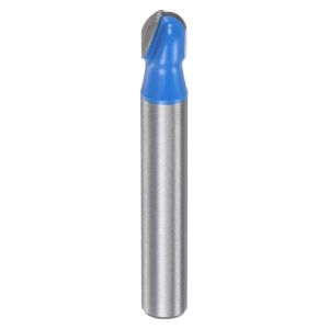 Kal-Boîte De Noyau De Bit De Routeur 1/4 Tige 1/4 Pouce Diamètre De Coupe Mèche De Routeur À Nez Rond, 2 Cannelures, En Carbure Pour Menuiserie, Outil Fraisage Pour Travail Du Bois - Neuf