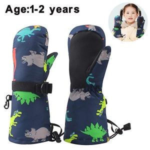 Mitaines D'hiver Imperm&eacute;ables Pour Enfants - Gants Chauds, Coupe-Vent Et Antid&eacute;rapants Pour Gar&ccedil;ons Et Filles, Parfaits Pour Les Activit&eacute;s De Neige Et De Ski, De 1 &Agrave; 5 Ans - Neuf