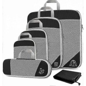 Nouveaux Produits En 2023,Cubes D'emballage Compressés Pour Les Voyages,6 Pièces De Cubes Compressés De Sac De Rangement De Bagages Extensible - Neuf