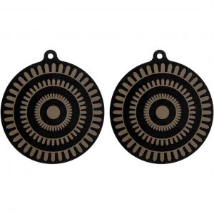 Table De Cuisson &Agrave; Induction Tapis De Protection, 2pcs Thermochromique Silicone Four Mat (9,5 Pouces) - Neuf