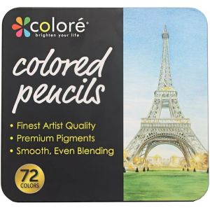Checarzhn--No1-72 Crayons De Couleur,Crayons De Couleur Professionnels À Base D'huile,Crayons De Couleur D'art Pour Livres De Coloriage,Arts Du Dessin Et Croquis,Crayon De Couleur - Neuf