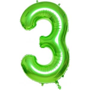 Ballons En Aluminium En Forme De Chiffre De 101,6 Cm Avec Chiffre 3 Pour F&ecirc;te D'Anniversaire, F&ecirc;te Et D&eacute;coration D'Anniversaire (Chiffre 3) - Neuf