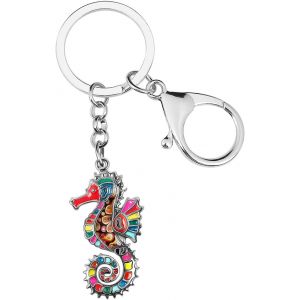 KAL-Porte-Cl&eacute; Tortue De Mer En &Eacute;mail Porte-Cl&eacute; Sac &Agrave; Main Pour Femme Fille Cadeau - Neuf