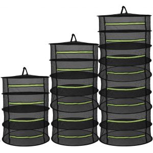 KALANKA-Séchoir 8 Couches séchage Plantes Jardin Herbes thé séchoir Pliable séchoir à Linge Facile à Suspendre Filet séchage Convient pour sécher Linge séchage houblon - Neuf