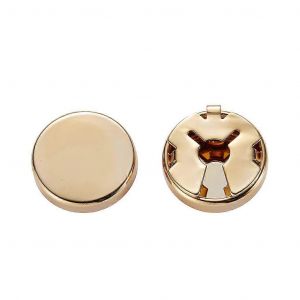 Boutons De Manchette Ronds En Laiton, Imitation Manchette Gauche, Dor&iquest;&iquest;S, 1 Paire, Pour Homme, Pour Mariage Ou Chemise Habill&iquest;&iquest;E. - Neuf