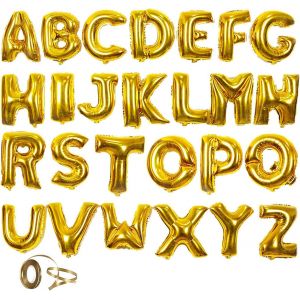 CAUC-Lala Pink 26 lettres en or, 16 ""Film d'aluminium Ballons Ballon pour anniversaire D&eacute;coration Anniversaire No&euml;l Mariage New Year Banquet - Neuf