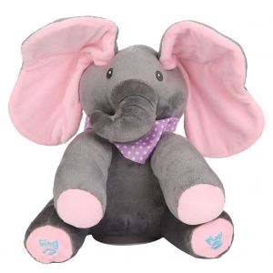 Elephant en peluche anime, parlant et chantant, jouet en peluche pour bebes - Neuf