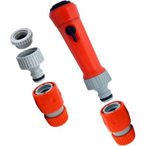 4760/AS Set Lance Aérateur Douchette Made in Italy | Raccords pour tuyaux d'irrigation de jardin | Adaptateur universel pour Valve d'eau | Nez de robinet 3/4 et nez de robinet ¿ - Neuf