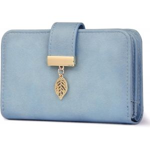 Portefeuille Femme Blocage Rfid Portefeuilles En Cuir Petit Porte Monnaie Avec Bracelet, Fermeture Eclair, 14 Emplacements De Cartes, Porte Carte Femme Cuir, Coffret Cadeau Inclut - Neuf