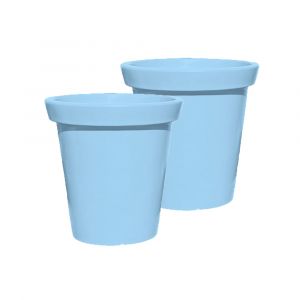 Pot De Fleurs Rond Xxl Delight 200l - Lot De 2 - Neuf