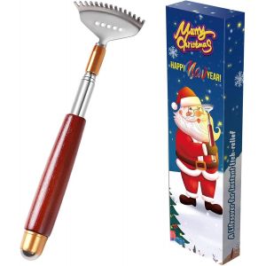 Kal-Gratte-Dos Télescopique En Acier Inoxydable -Longue Poignée -Extensible Jusqu'à 61 Cm -Gratte-Corps Manuel -Appareil De Massage -Meilleur Cadeau Pour Les Femmes, Les Hommes, Les Enfants - Neuf