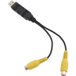Vidéo HD Facile à Utiliser USB vers CVBS Output Cable Adaptateur,Copper Conductor,Sturdy and Fiable,Fast Transmission pour Head Support et Plafond Écran - Neuf