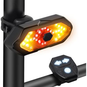 Asfasfq-Feu Arrière De Vélo Intelligents, Induction De Freinage Usb Rechargeable,Ipx6 Etanche,Eclairage Vélo Arrêt De Démarrage Automatique,4 Modes Led Lumière Arrière - Neuf