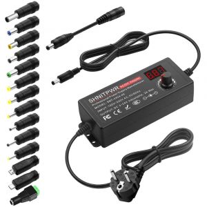 Universal 3.5V 24V 48W 2A AC/DC Power Supply with 14 Adapter Connectors for 3.5V to 24V Electronics,Photo Frame,Baby Camera and LED Strip etc - Neuf