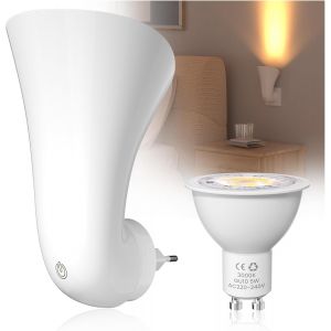 Kalanka-Projecteur Mural Gu10 &iquest;&iquest; Brancher - Lampe Sur Prise Avec Spot Led Lumi&iquest;&iquest;Re Chaude, &iquest;&iquest;Clairage Mural Indirect Int&iquest;&iquest;Rieur, Petite Lampe De Chevet - Neuf