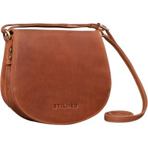 Lilly' Besace Femme Cuir Marron Sac À Main Pour Femmes Sac À Bandoulière Vintage Petit Sac À L'Épaule Chic Et Élégante[H3378] - Neuf