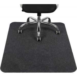 Kalanka-Tapis Chaise De Bureau 1.0, 90x120cm Tapis Protection Sol Chaise Bureau Antidérapant, Protège Parquet Fauteuil À Roulettes Résistant Pour Sols Durs, Facile À Nettoyer, Gris - Neuf
