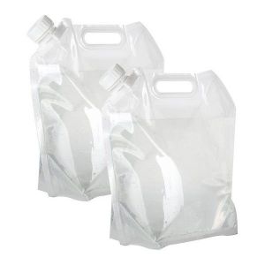 Sac À Eau Pliable Portable De 5 L - Idéal Pour Le Camping, La Randonnée, Les Voyages Et Les Situations D'urgence - Conception Légère, Étanche Et Peu Encombrante - Neuf