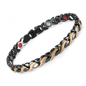 Bracelet Femme - Argent Bracelet En Or Rose Bracelet Magnétique Anti Douleur Anti Stress - Neuf