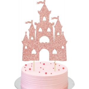 D&eacute;coration De G&acirc;teau D'anniversaire Ch&acirc;teau &Agrave; Paillettes Sur Le Th&egrave;me Du Ch&acirc;teau De Princesse,Pics De G&acirc;teau D'anniversaire Pour Princesse,Prince,Anniversaire,F&ecirc;te Pr&eacute;natale,Fournitures De.[Y197] - Neuf