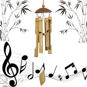 Nouvelhorizonstore-Carillon Bambou, Carillon Jardin, Cloche Vent Bambou, Pour Balcon, Int&iquest;&iquest;Rieur, Chambre, Ext&iquest;&iquest;Rieur - Neuf