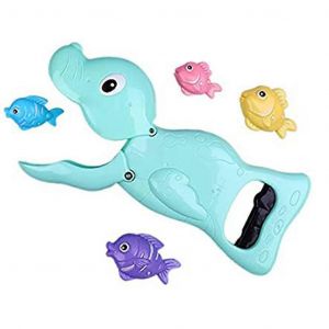 Jouet Aquatique Pour Bébé, Jeu De Simulation De Poisson Flottant, Jeu De Pêche D'intérieur, Jouet Aquatique Pour Nourrisson, Cadeau De Fête, Sans Morsure - Neuf
