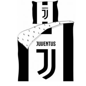 Parure De Couette - Homerokk - Juventus - 155 X 200 Cm - Drap Housse 90 X 190 Cm - 100% Coton - Neuf
